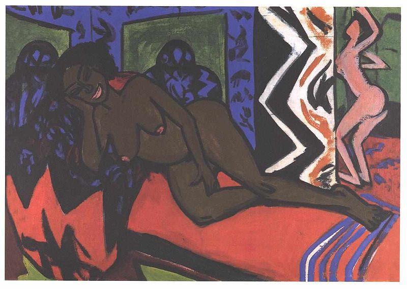 Ernst Ludwig Kirchner Sleeping Nilly oil painting image